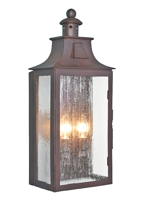 Antique Wrought Iron Flush Fitting Wall Lantern
