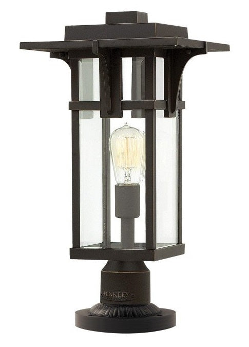 Art Deco Inspired Garden Pedestal Lantern