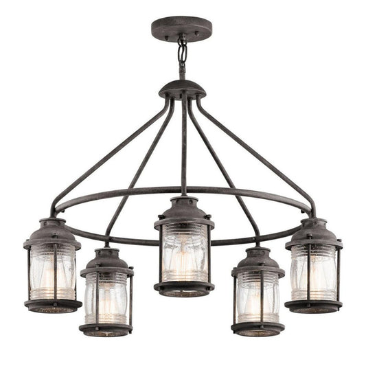 'Ashley' Weathered Five Light Chandelier