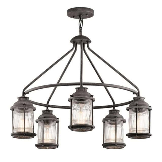 'Ashley' Weathered Five Light Chandelier - thumbnail