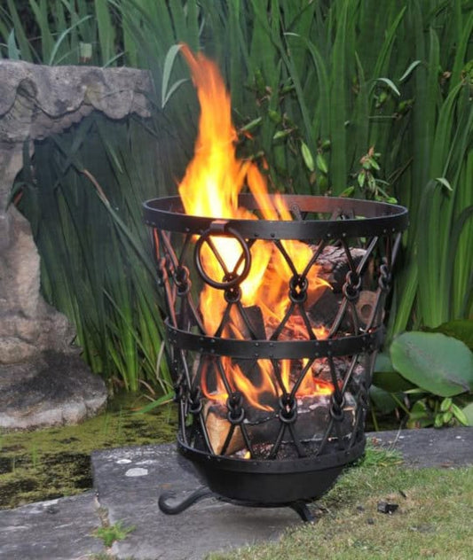 'Ashton' Large Fire Pit With Grill And Ash Tray - thumbnail