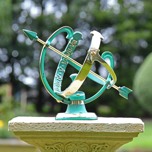 'Astapar' Small Verdigris Armillary Sphere