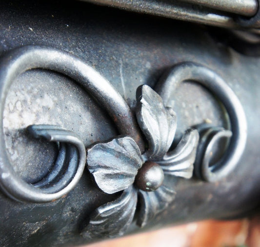 Gothic wall post box detailing