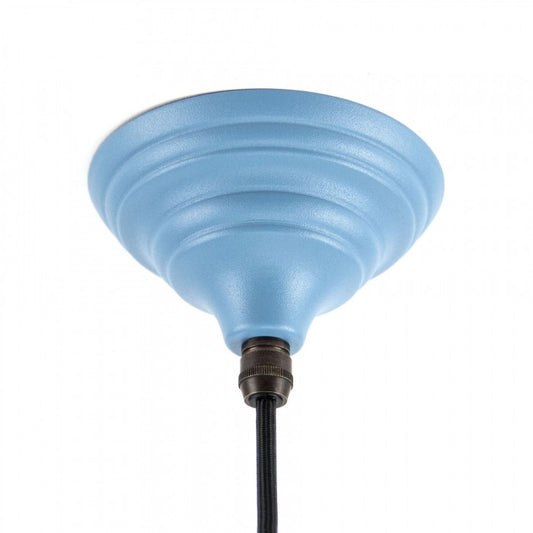 Baby Blue Conical-Shaped Hanging Pendant Light