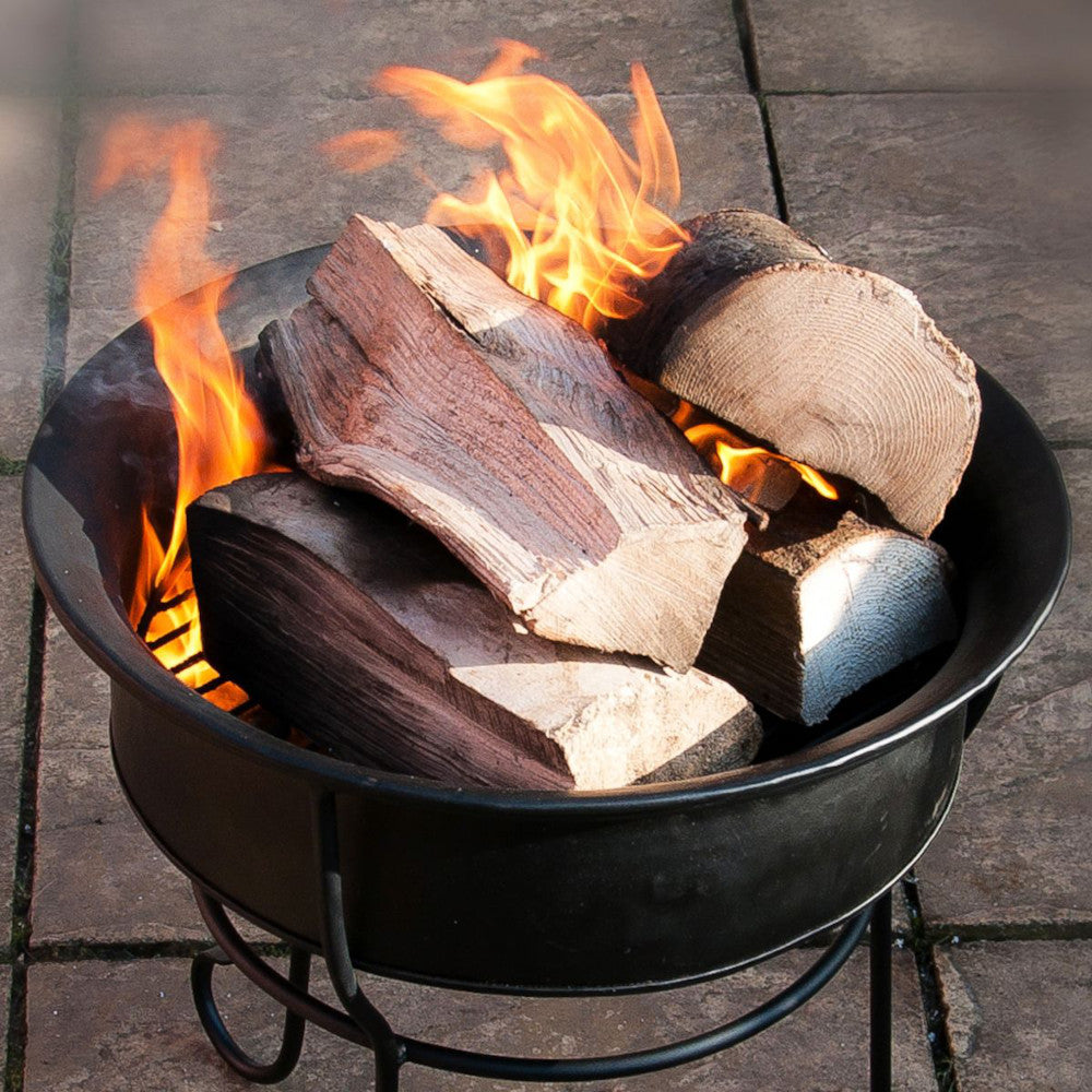 Close up of the fire bowl in situ