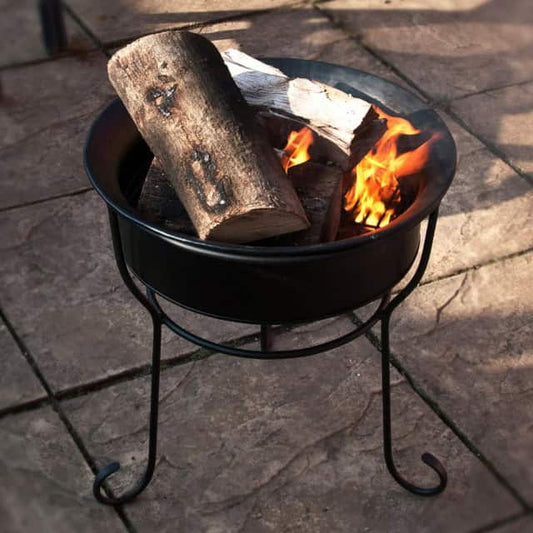 'Banbury' Outdoor Fire Pit In Black - thumbnail