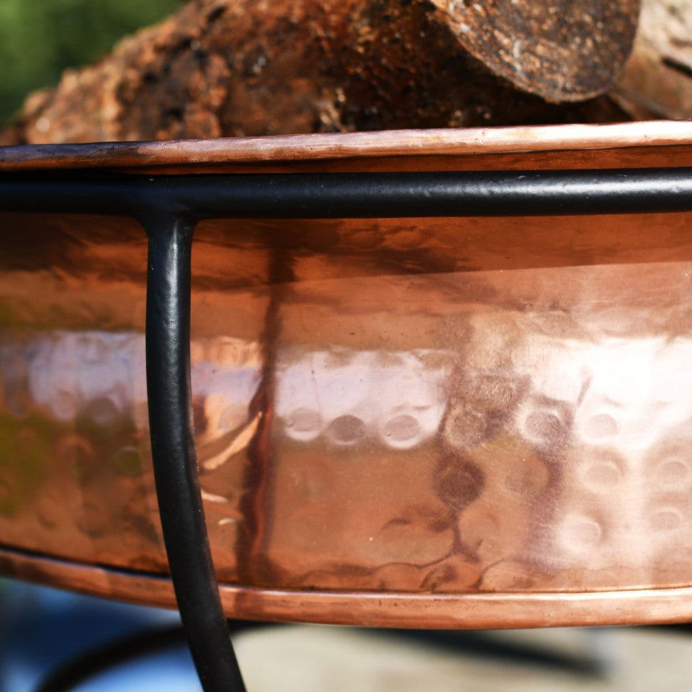 Close up of the copper bowl