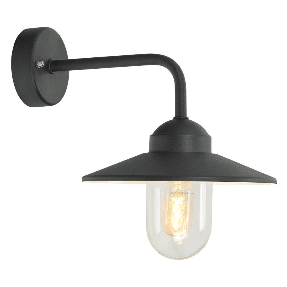 'Barrington' Modern Black Wall Light