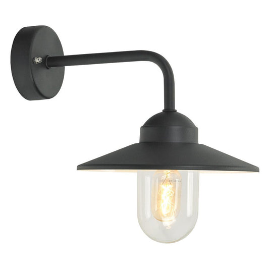 'Barrington' Modern Black Wall Light