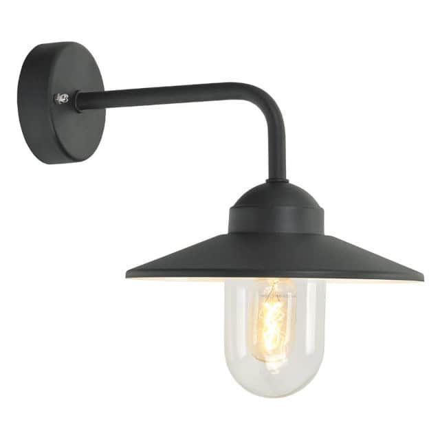 'Barrington' Modern Black Wall Light - thumbnail