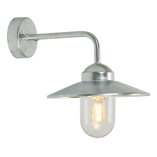 'Barrington' Modern Galvanised Wall Light