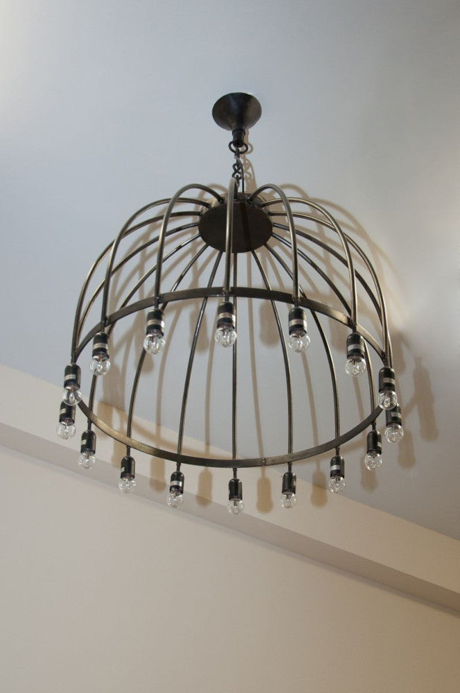 'Beeston' Bird Cage Pendant Light in situ