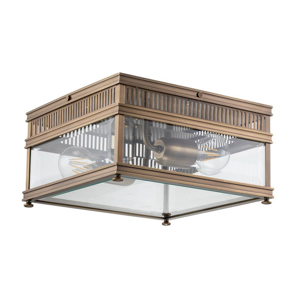 'Bentley' Dark Bronze Square Ceiling Light