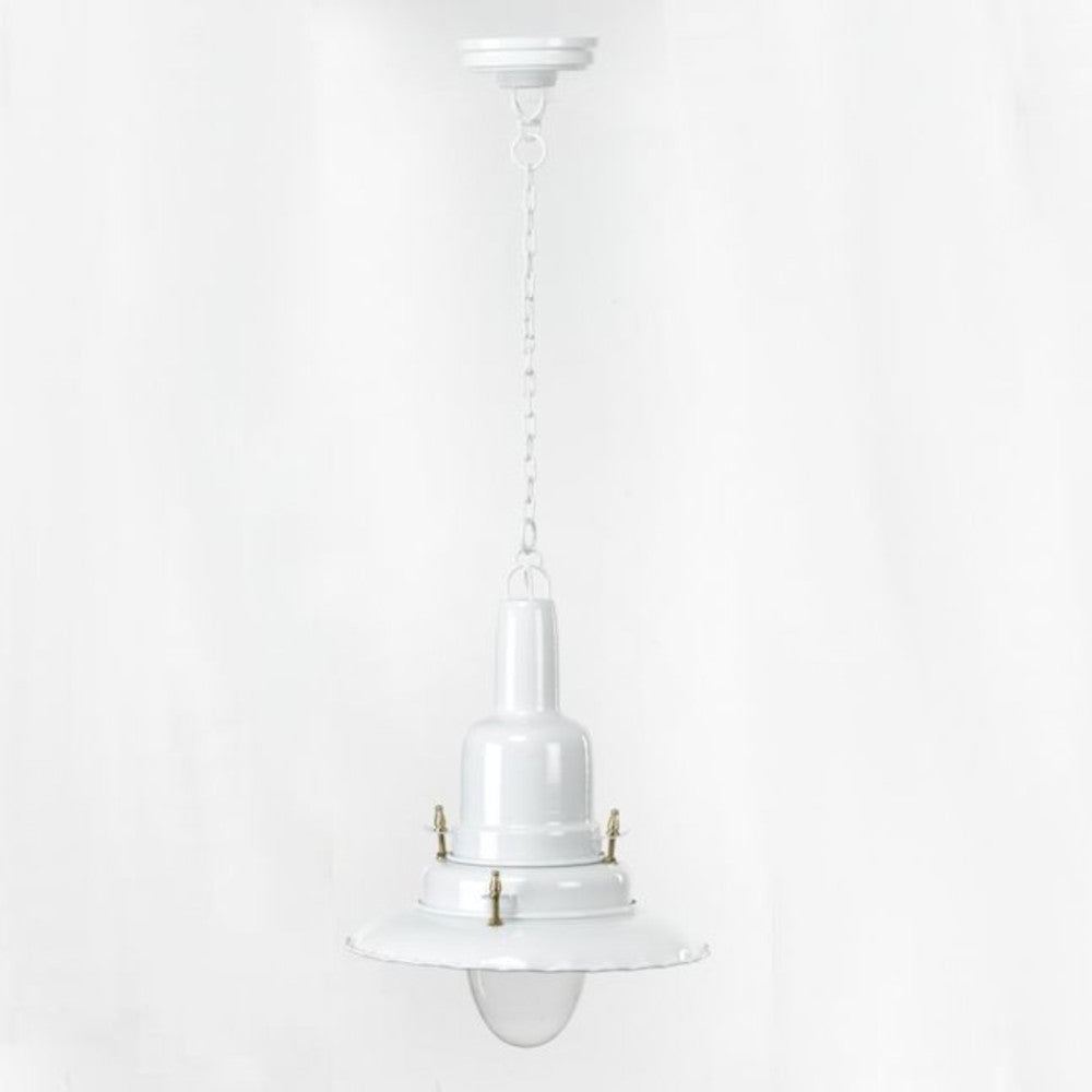 'Betchton' White Coach House Inspired Pendant Light