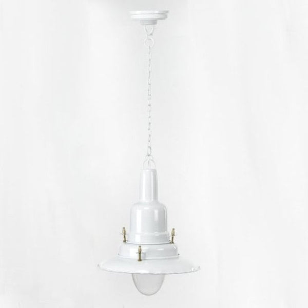 'Betchton' White Coach House Inspired Pendant Light