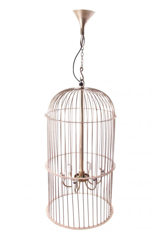 'Bexton' Bird Cage Chandelier Pendant Light in gold 