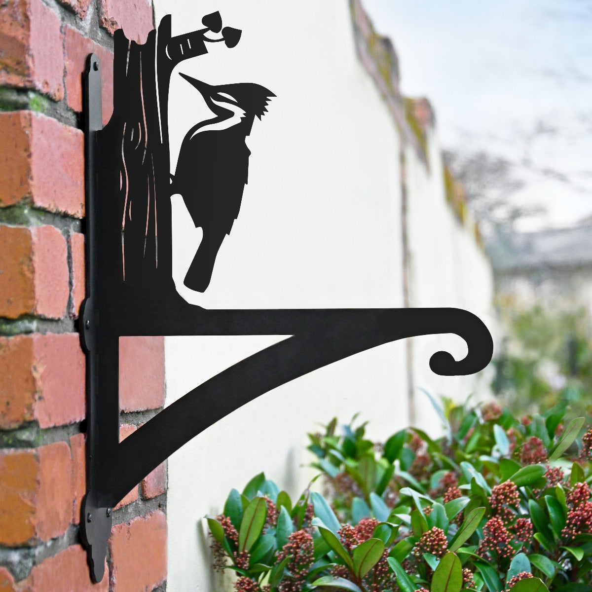 "Woodpecker " Garden Hanging Basket Bracket