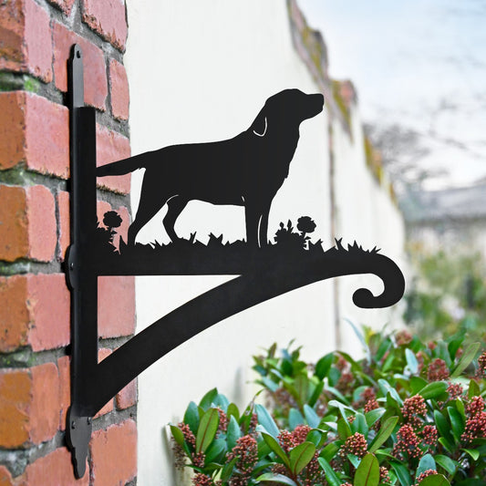"Labrador" Dog Garden Hanging Basket Bracket