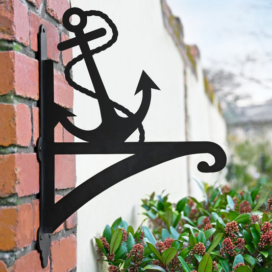 "Anchor" Garden Hanging Basket Bracket In Situ