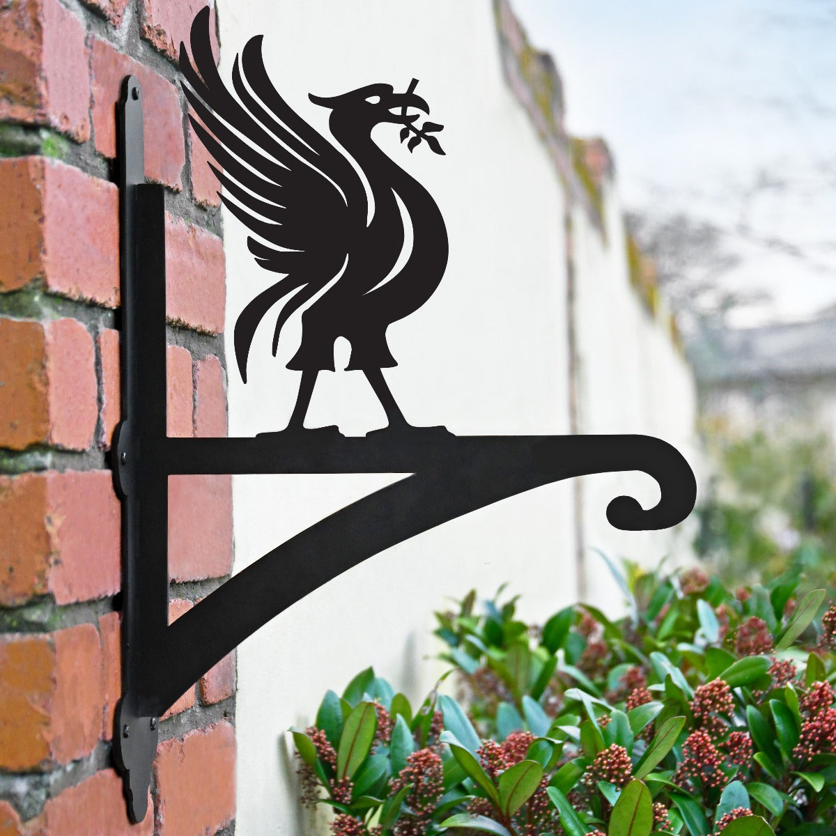 Liver Bird Iron Hanging Basket Bracket