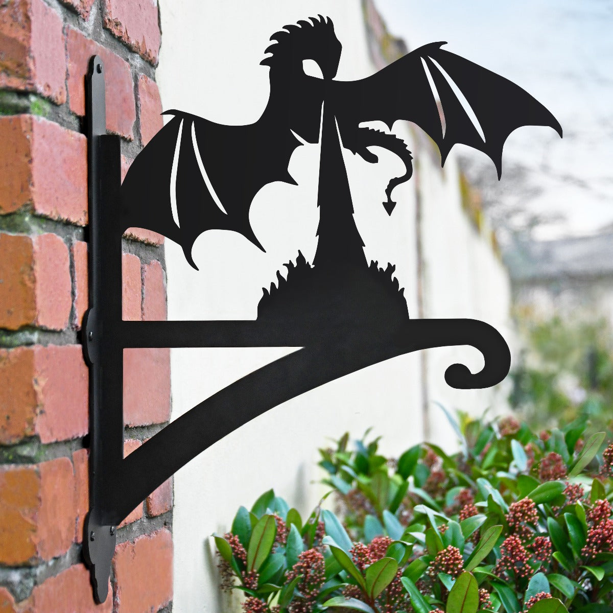 "Fire Breathing Dragon" Garden Hanging Basket Bracket