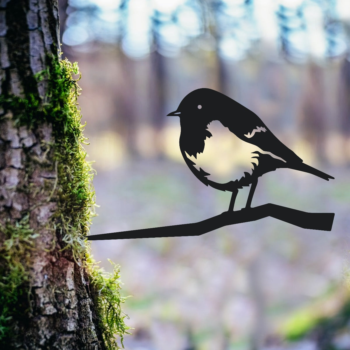 Robin Garden Sheet Steel Tree Spike In Black