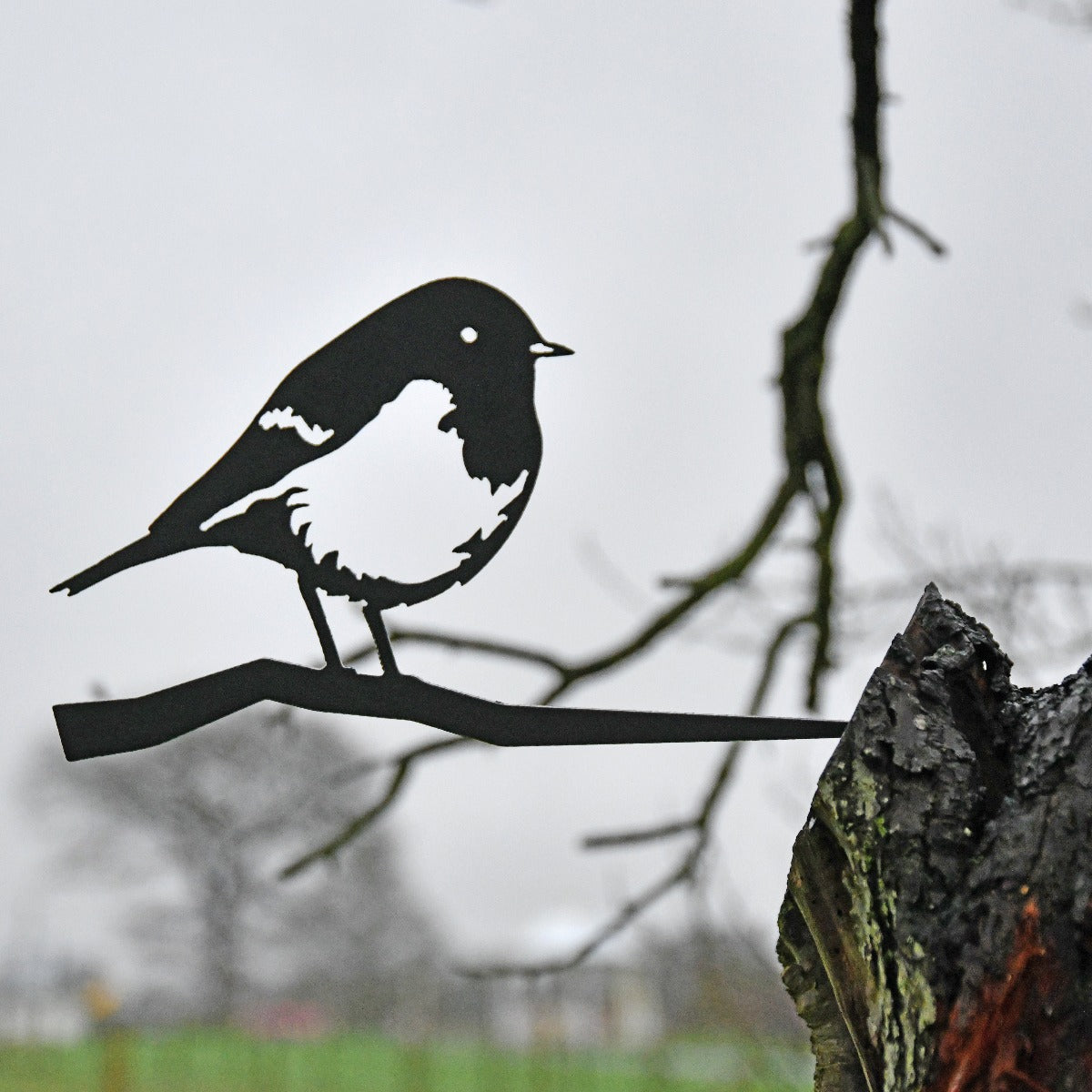 Robin Garden Sheet Steel Tree Spike In Black