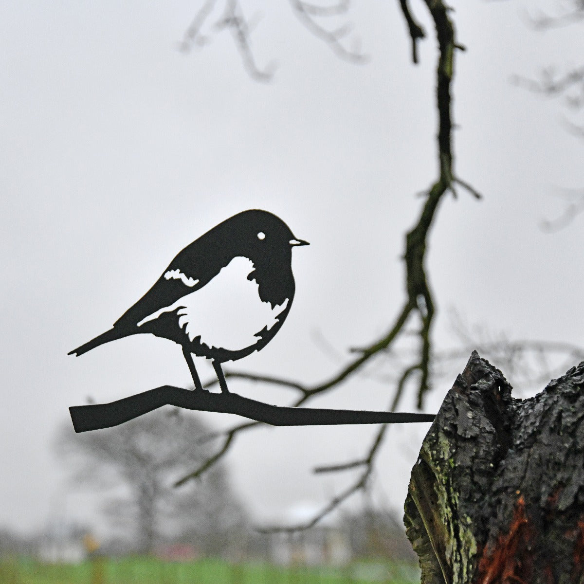 Robin Garden Sheet Steel Tree Spike In Black