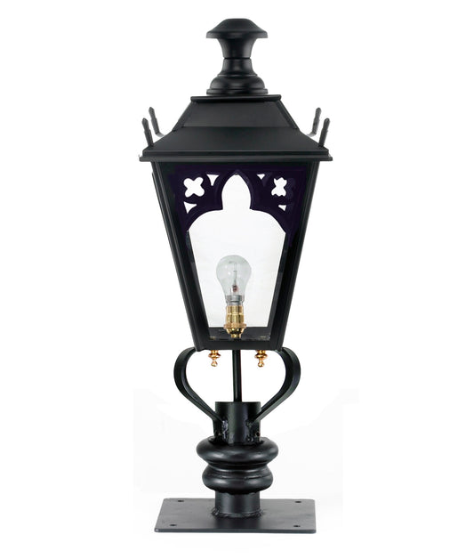 Black Canterbury Entrance Pillar Light