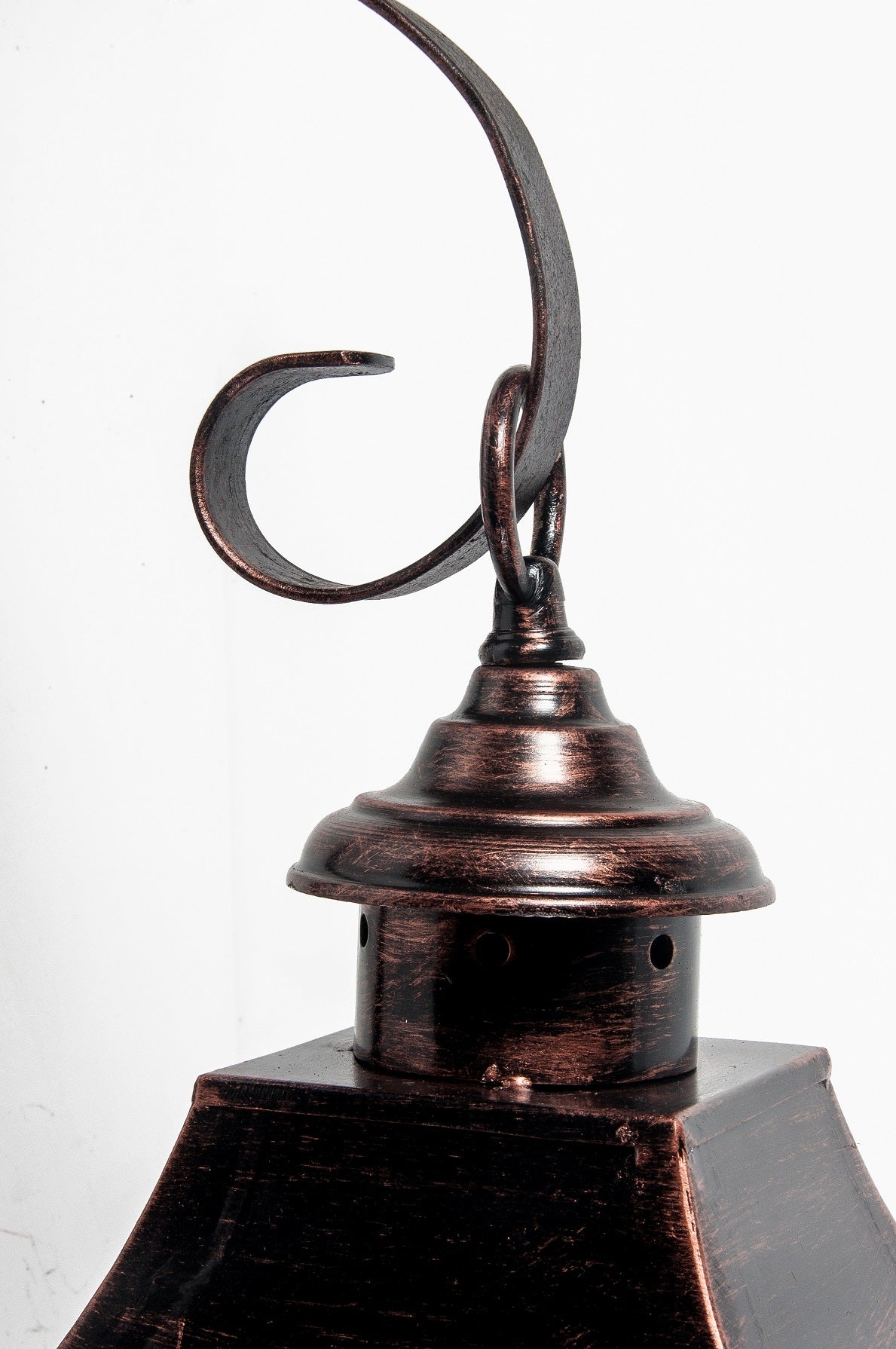 Black and Bronze Effect Victorian Wall Lantern