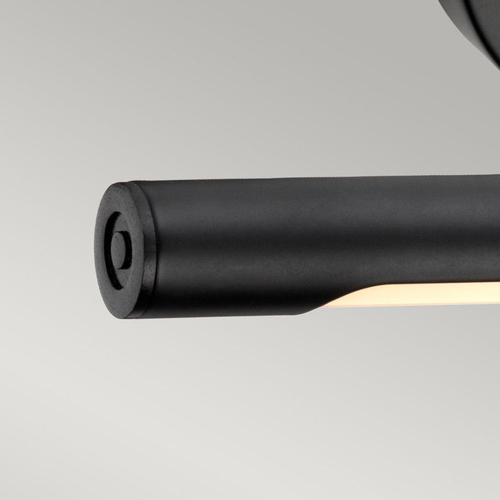 Magnified view of the light end