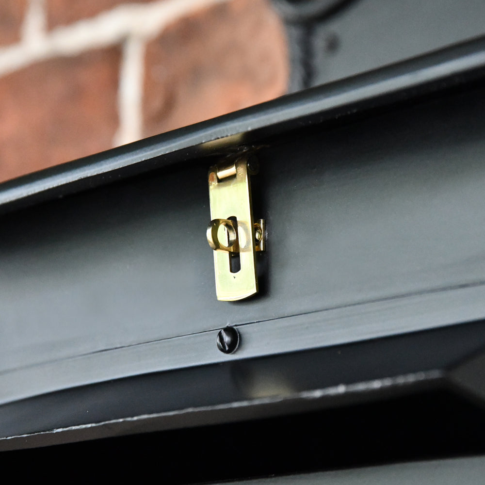 Magnified view of the padlock hatch