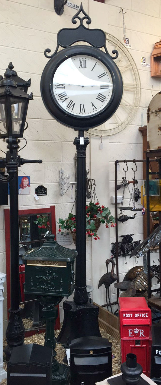 Giant Lamp Post Clock Face