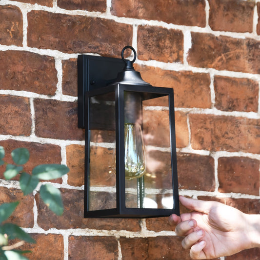Scale Shot of Black Contemporary Rectangular Wall Light