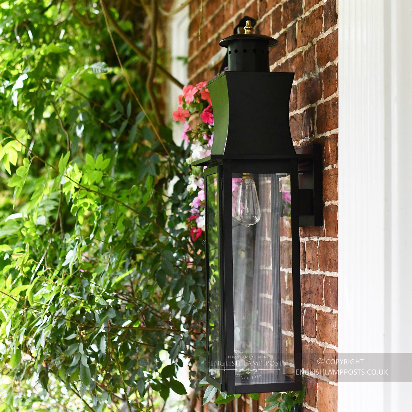 Black Contemporary Porch Wall Lantern