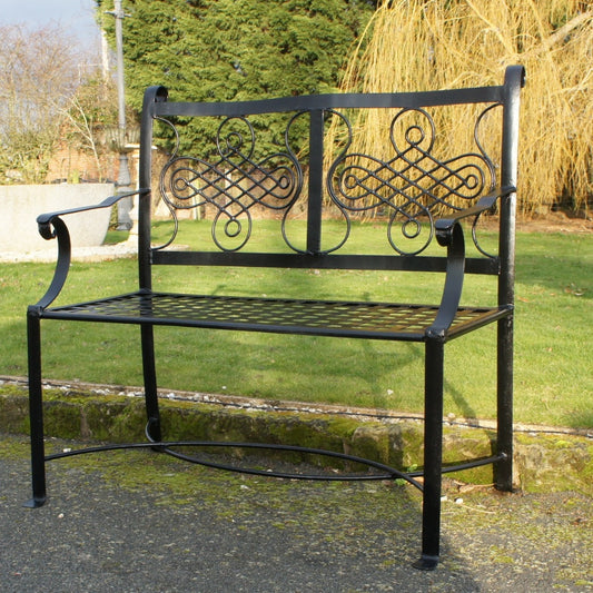 Black "The Devonshire" Garden Bench