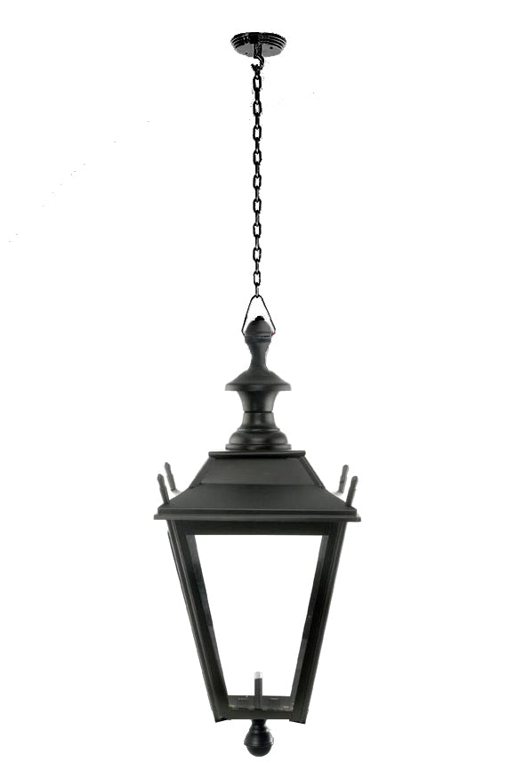 Black Hanging 'Dorchester' Lantern on Chain