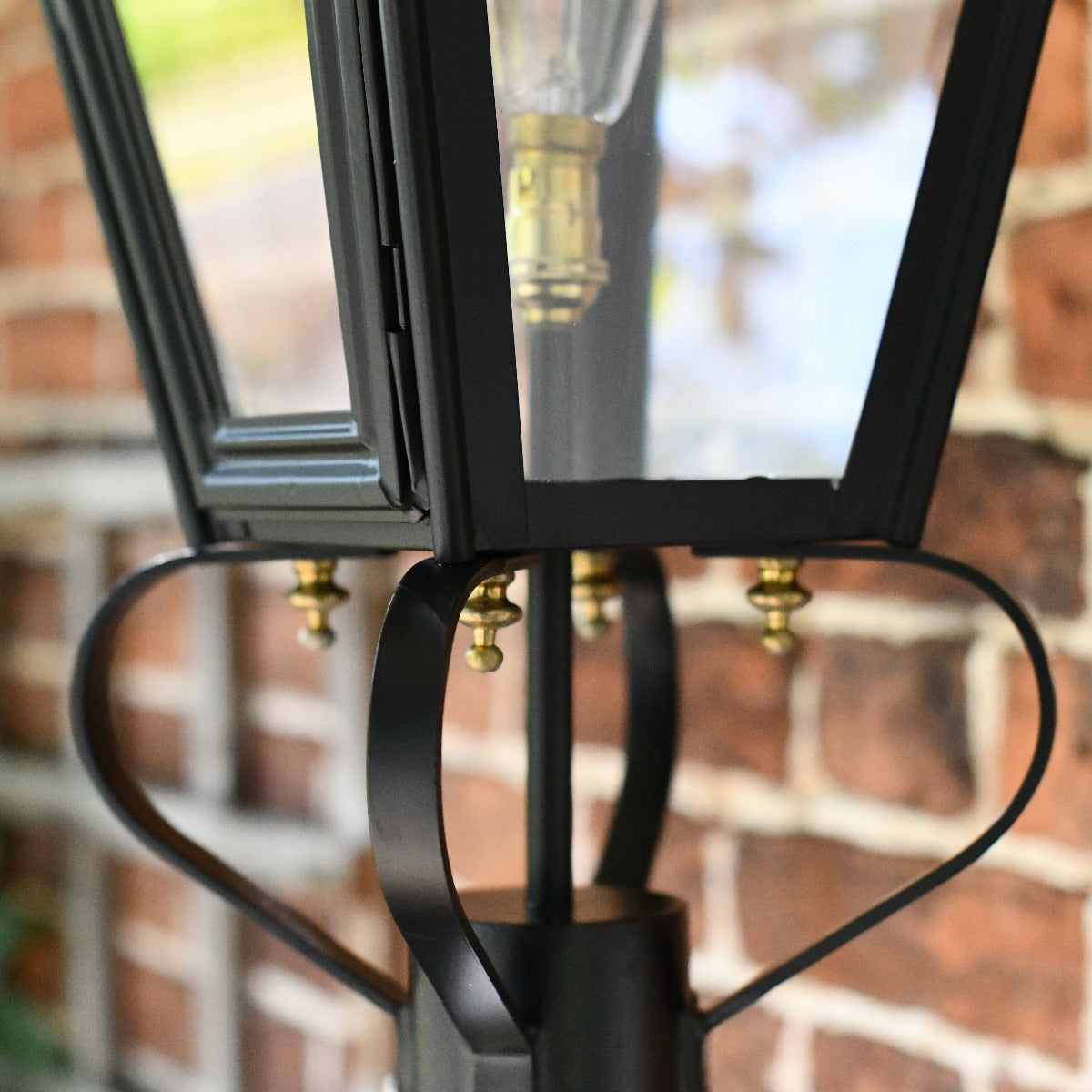 Black Dorchester Wall Light Close Up