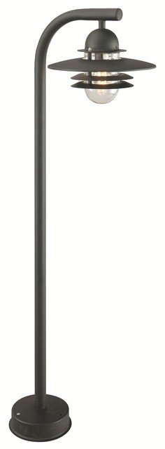 Galvanised Steel Modern Pillar Lamp Post