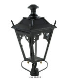 Black gothic car park light lantern