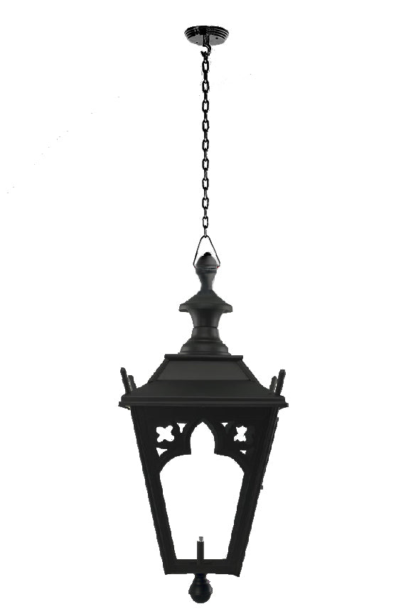 Black 'Canterbury' Chain Hanging Lantern