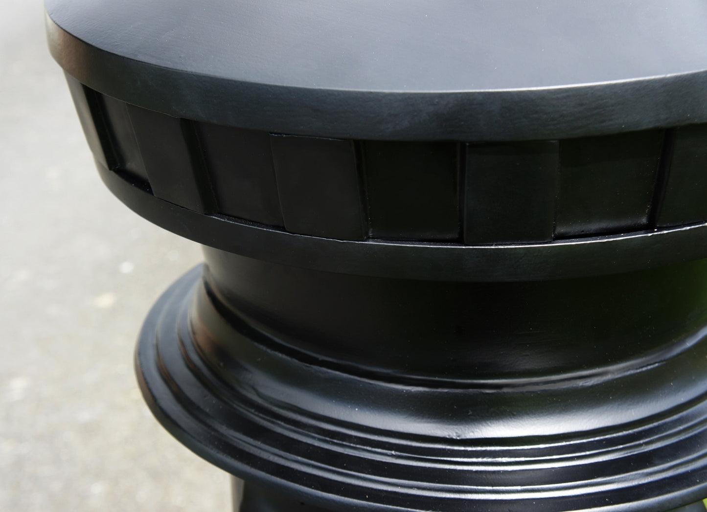 Traditional GR Pillar Post Box - Black