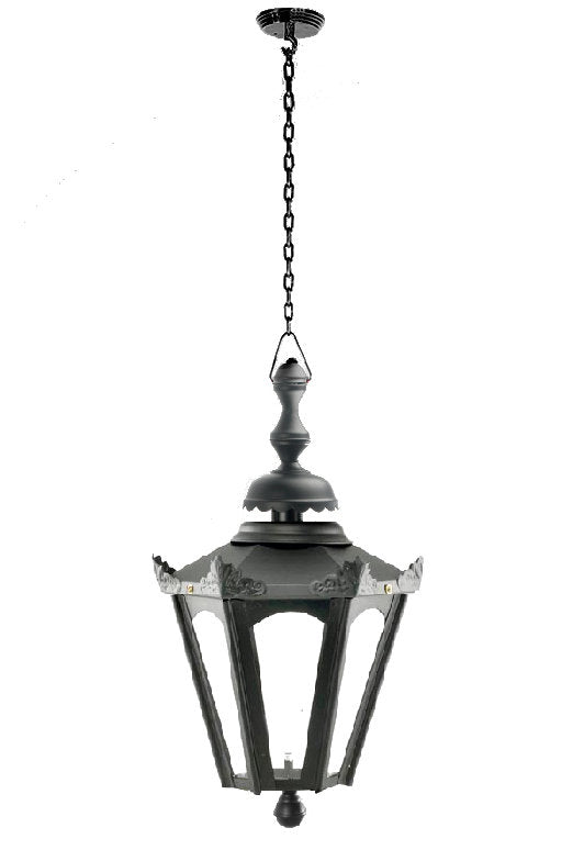 Black Hexagon Lantern On Chain