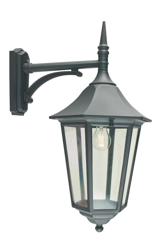 Black Hexagonal Simplistic Top Fix Wall Light