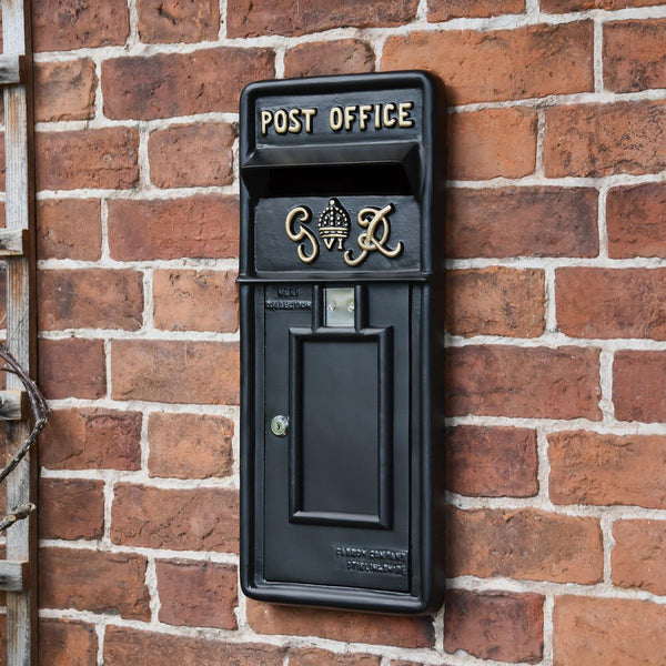 Black King George Period Post Box Face Plate