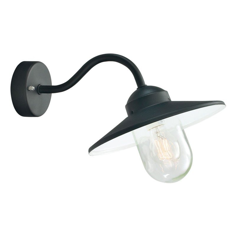 "Nessbrook" Modern Outdoor Wall Lantern with Bracket
