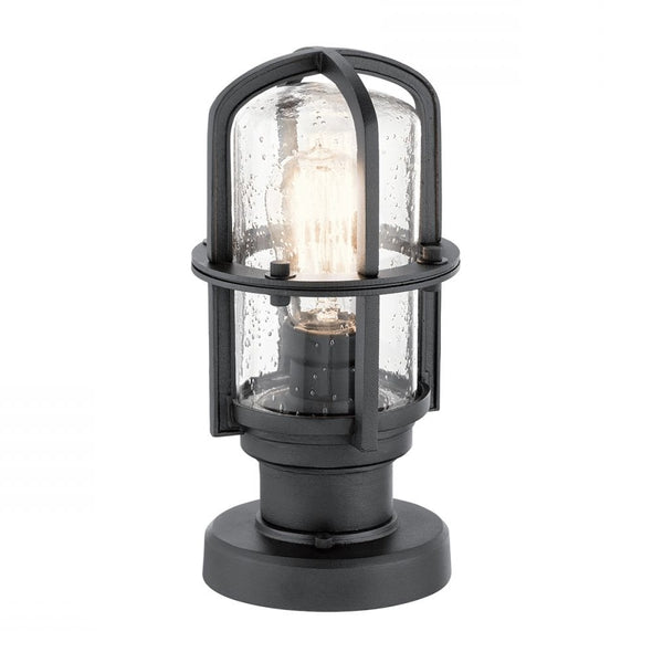 Black Nautical Style Pillar Top Light