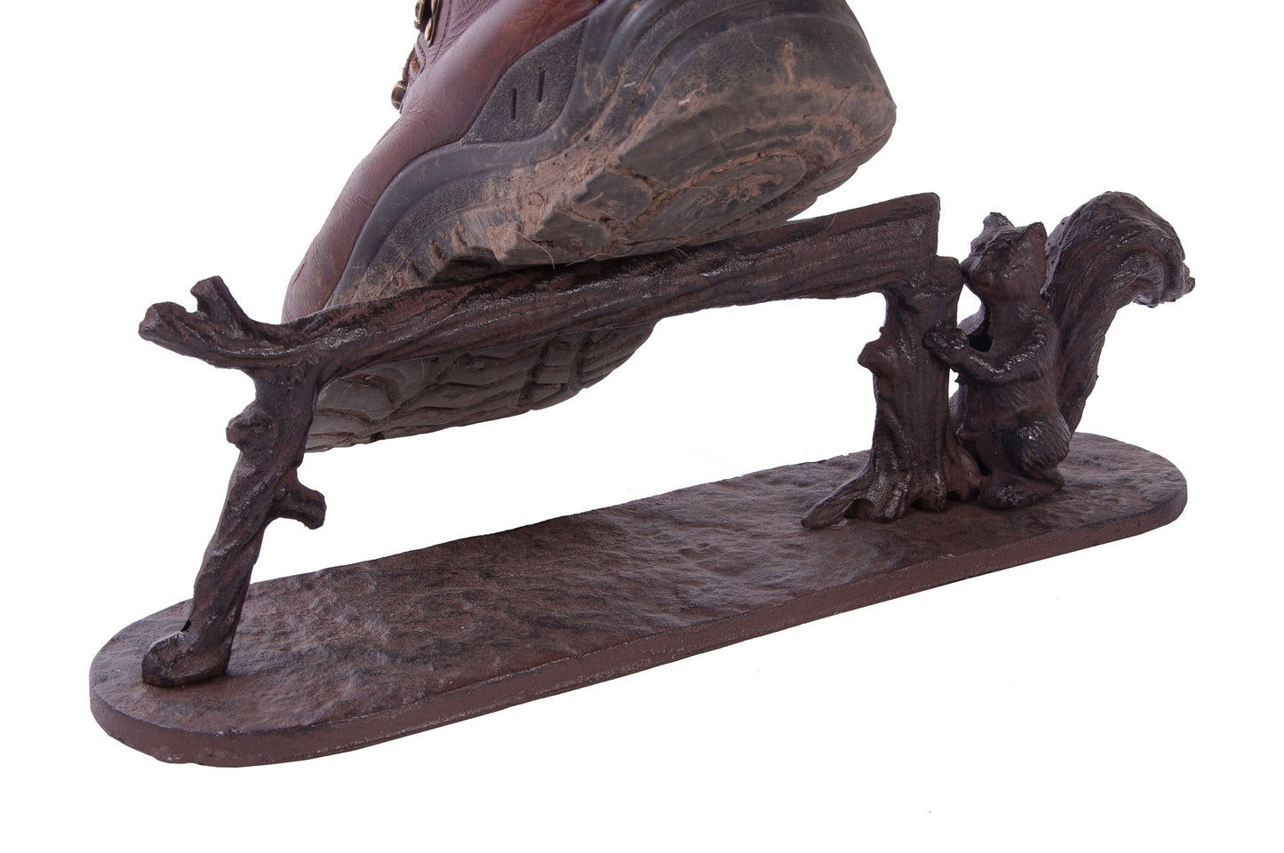 Black or Rustic Squirrel Cast Iron Boot Scraper