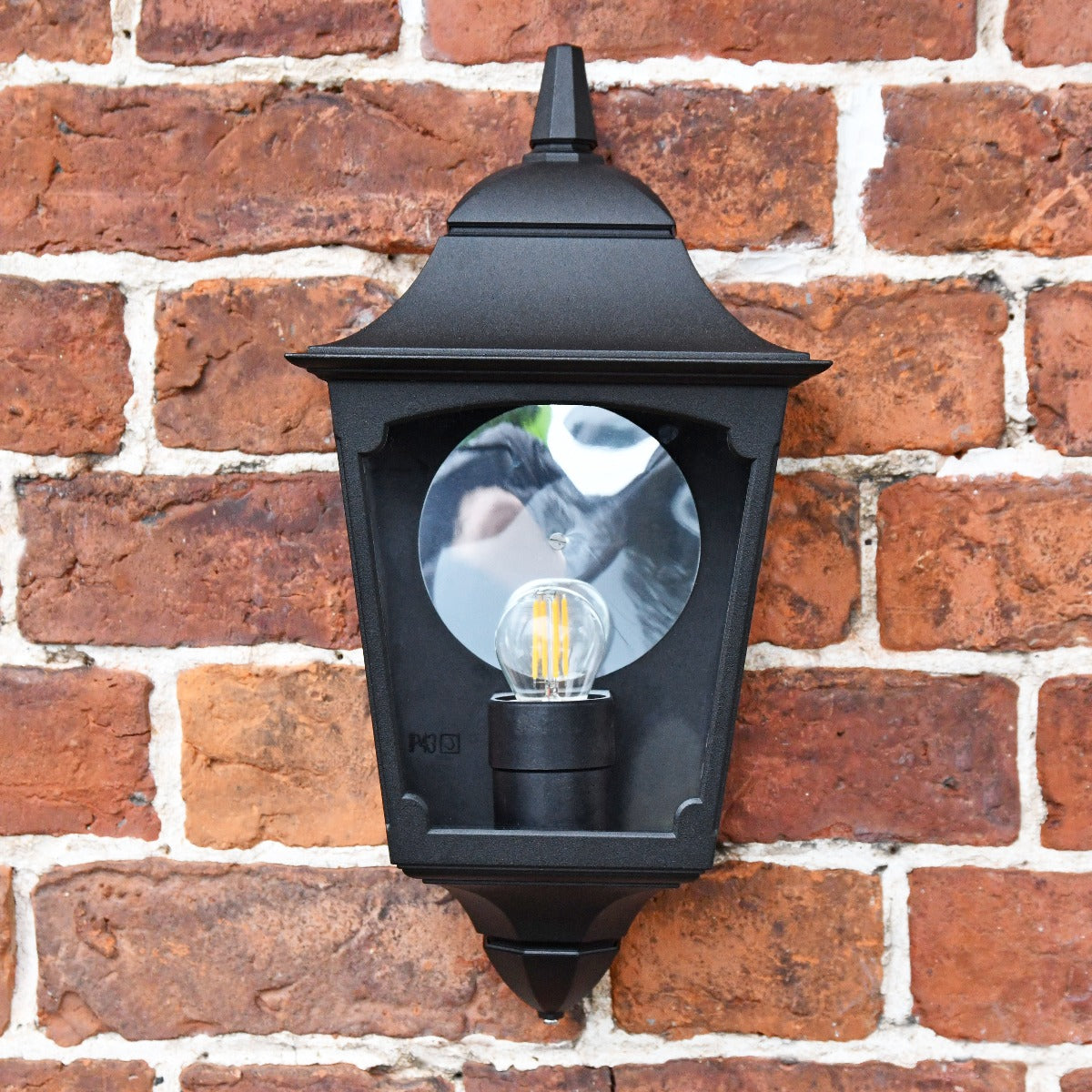 Black Period Flush Fitting Wall Light