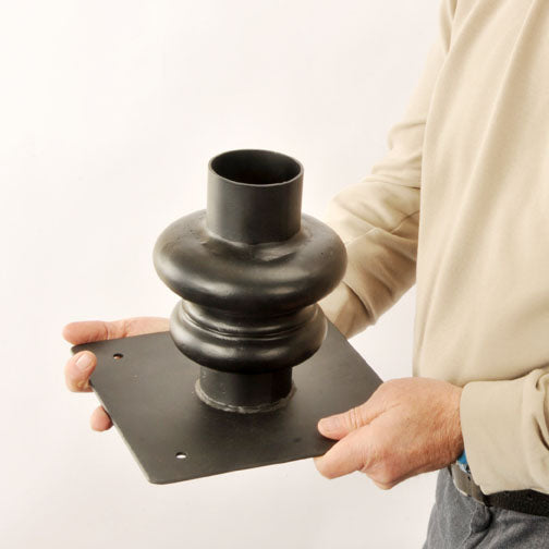 Black Pillar or Gate Post Adapter For Lanterns